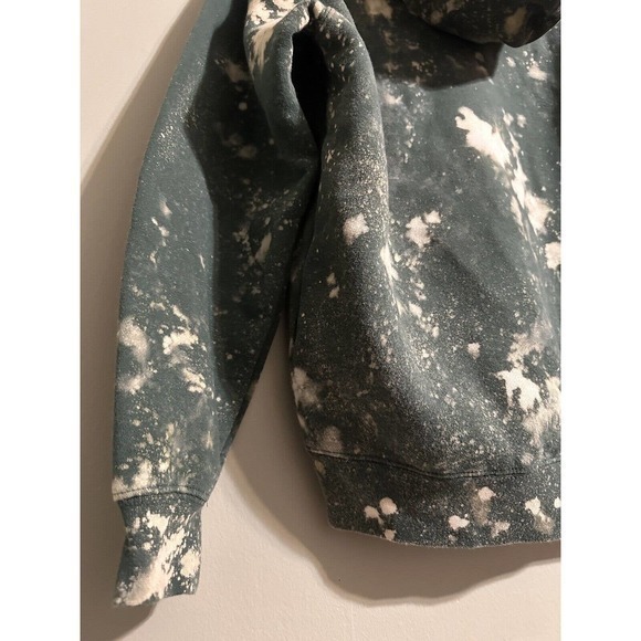 Wicked Tie Studio Unisex Alpine Green Small Reverse Tie Dye Bleached Embroidered - Picture 7 of 10